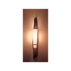 Wall-mounted lamp with wooden design on a white background