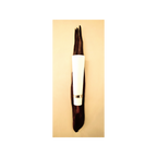 Decorative wall mounted lamp with a wooden finish and white shade on a beige background